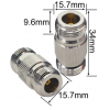 N-Female to N-Female Barrel Connector for CB Ham Radio, Wireless WiFi Antenna Cable